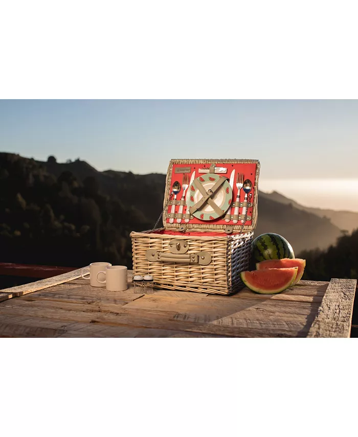 Picnic Time Watermelon Catalina Picnic Basket