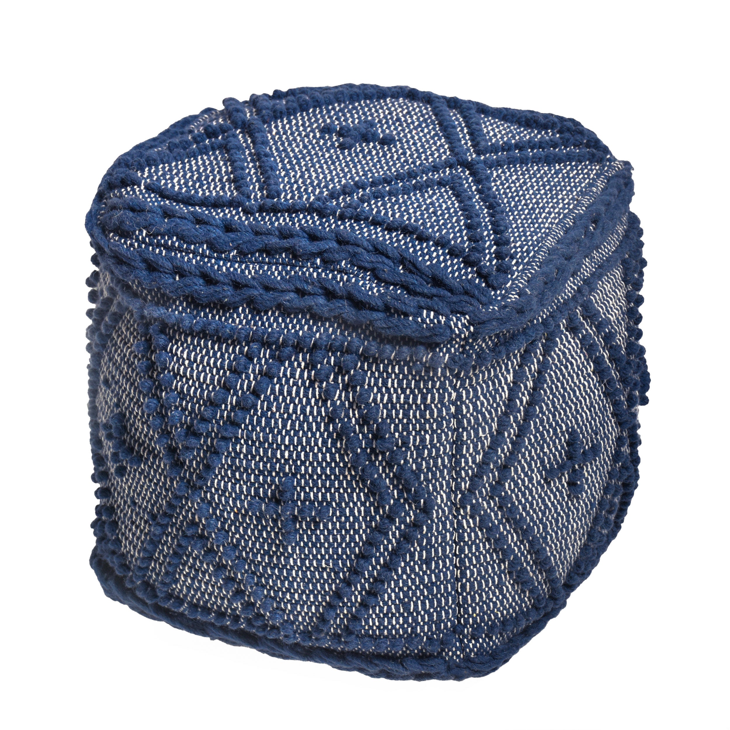 Truda Boho Handcrafted Fabric Pouf