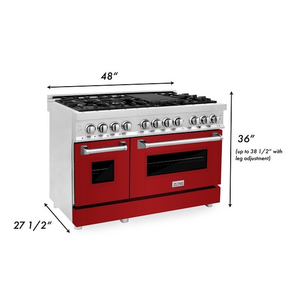 ZLINE Stainless Steel 48-inch Gas Burner/ Electric Oven Range