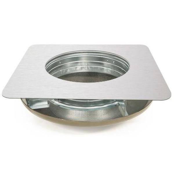 Master Flow 144 sq. in. NFA Galvanized Steel Static Dome Roof Vent in Mill HCD144