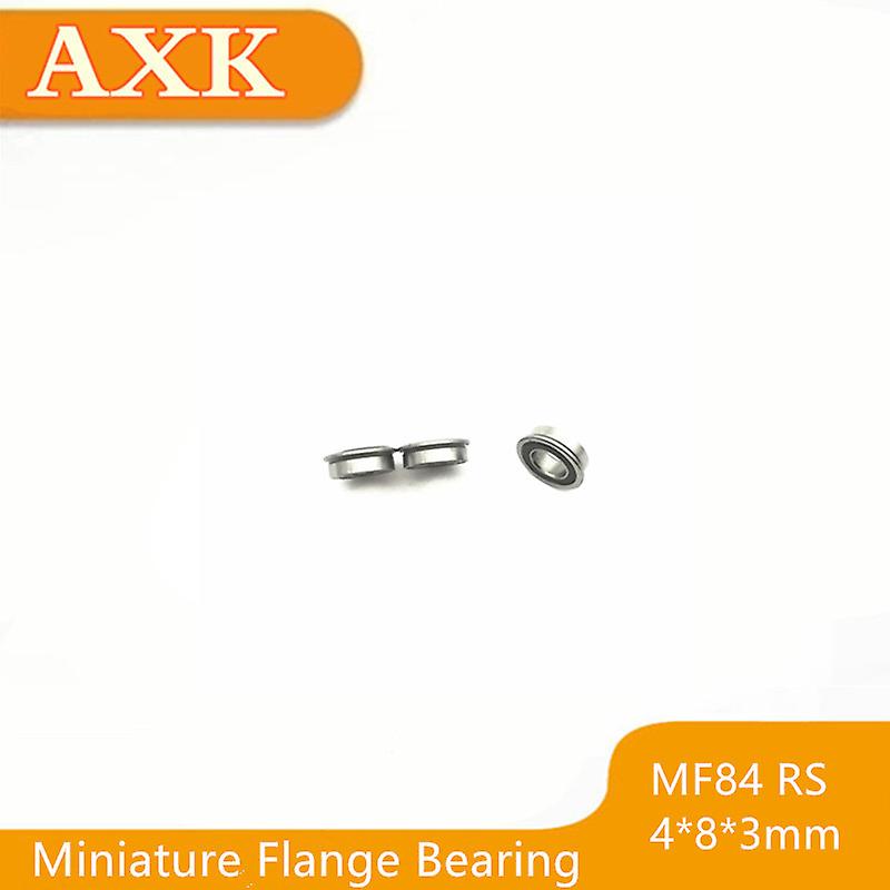 Limited Sale Free Shipping Mf84-2rs Bearing 4x8x3mm ( 10 Pcs ) Abec-1 Miniature Flanged Mf84rs Ball Bearings Lf-840dd