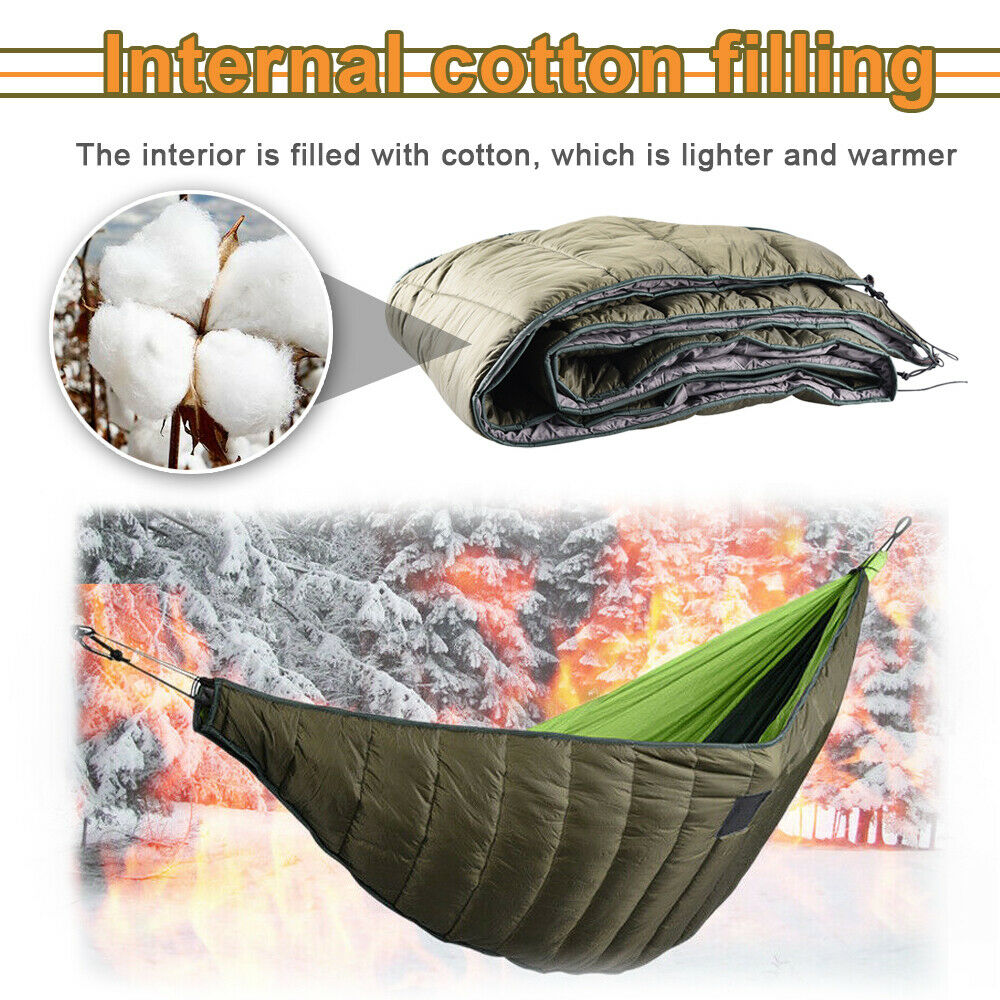 IClover Hammock Underquilt Sleeping Winter Warm Under Quilt Blanket for Outdoor Garden Jungle, Camping Hammock