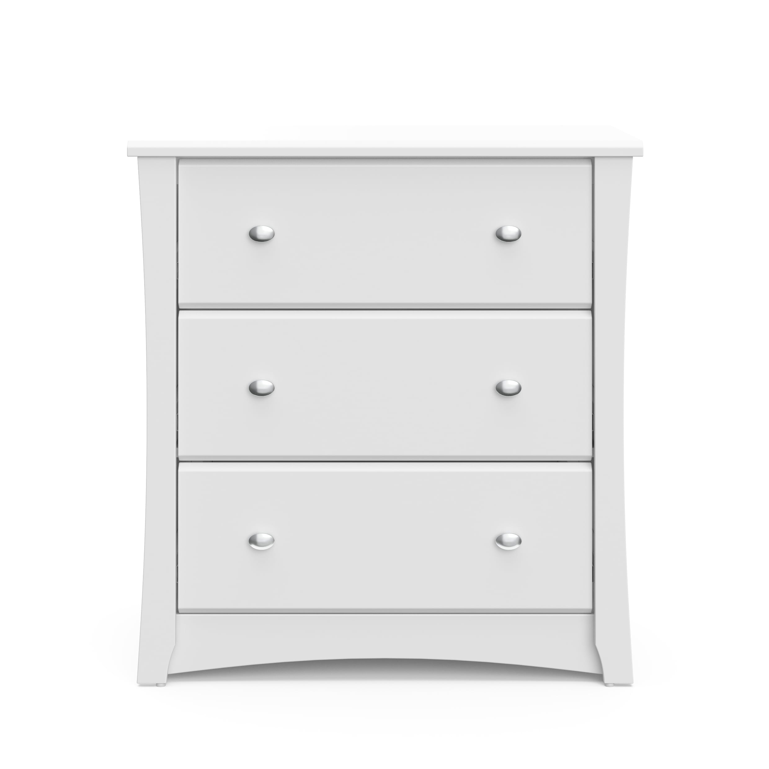 Storkcraft Crescent 3 Drawer Modern Dresser White