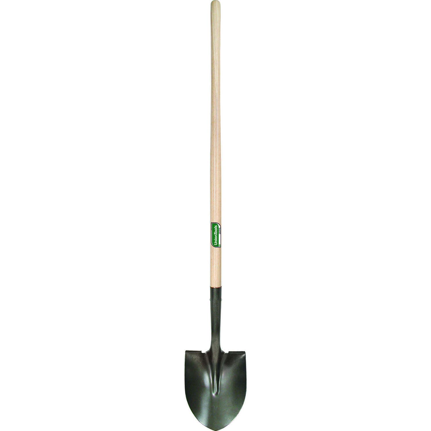 UnionTools 59 in. Steel Round Digging Shovel Wood Handle