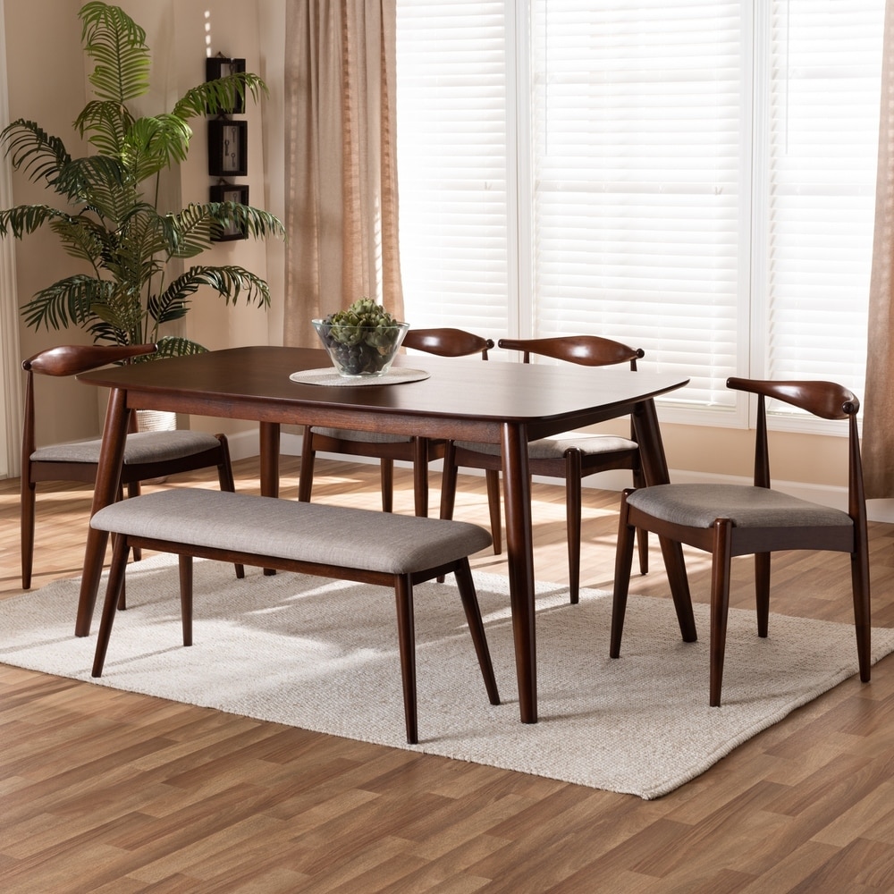 Carson Carrington Jula Modern Upholstered 6 piece Dining Set