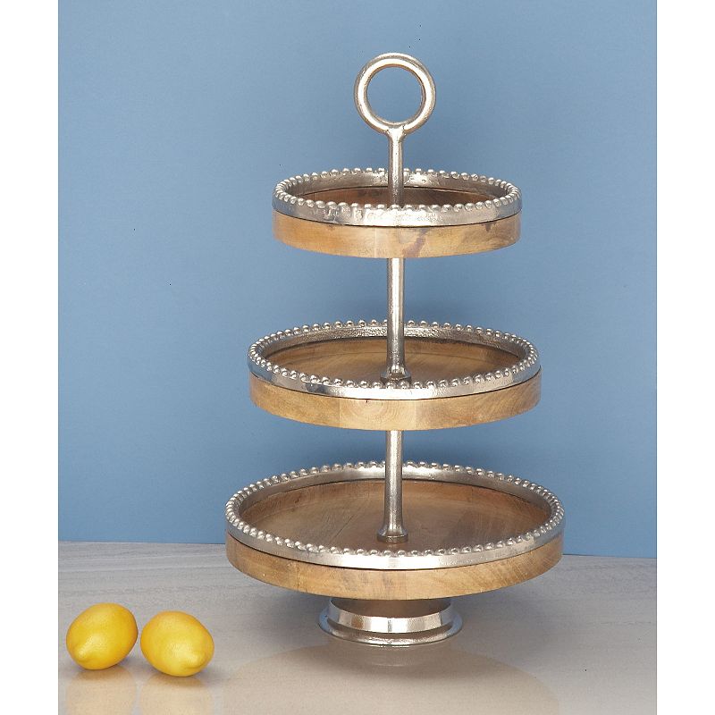 Stella and Eve Mango Wood Tiered Server