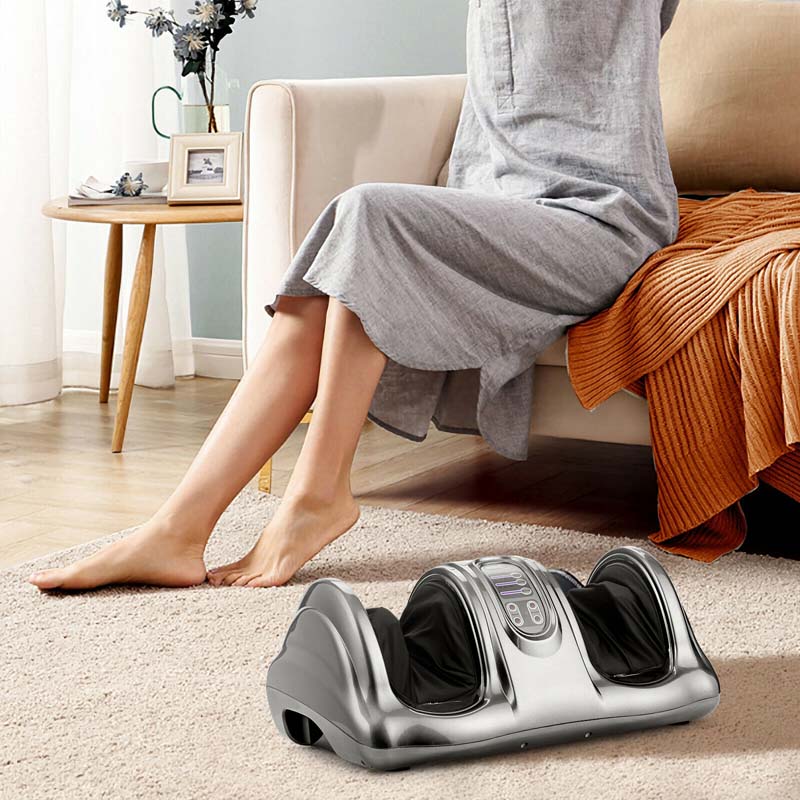 Electric Shiatsu Foot Massager with High-Intensity Rollers, Machine Massage for Feet Leg Calf Ankle, Nerve Pain Therapy