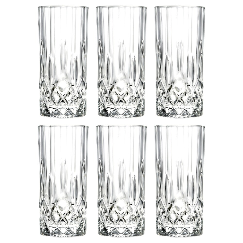 Majestic Gifts Inc. S/6 Glass Highball Tumblers