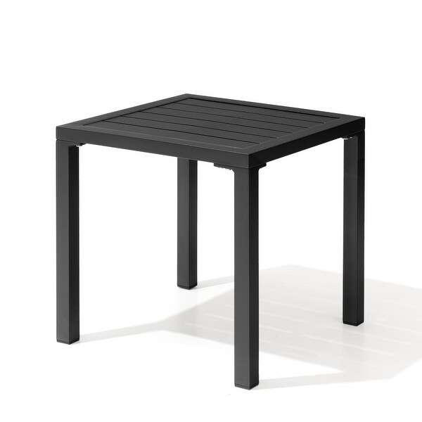 VredHom Outdoor Square Side Table Aluminum End Table