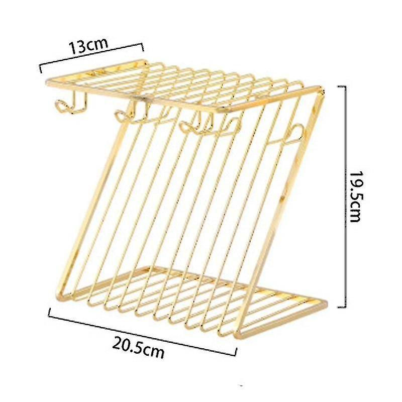 Personality Cup Holder Glass Cup Rack Cup Storage Rack Wrought Iron Hanging Cup Holder Water Cup