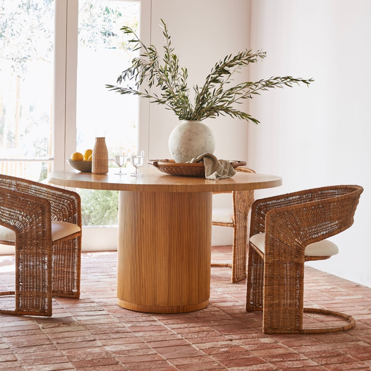 Gabriella Round Dining Table in Natural