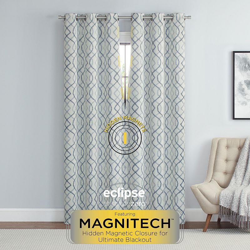 eclipse Magnitech Ruben 100% Blackout 2-Window Curtain Panels