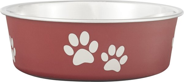 Loving Pets Bella Bowls Pet Bowl， Merlot