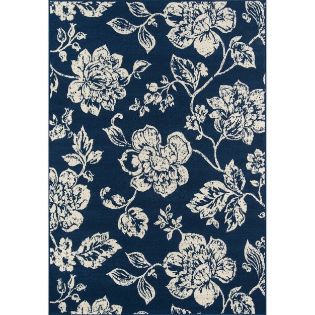 Baja Poet Accent Rug Navy Momeni