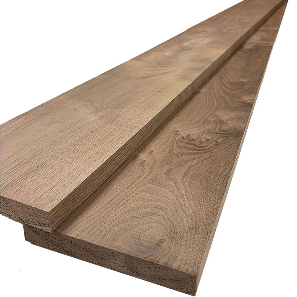 Swaner Hardwood 1 in. x 6 in. x 8 ft. S4S Walnut Board (2-Pack) OL04051696WA