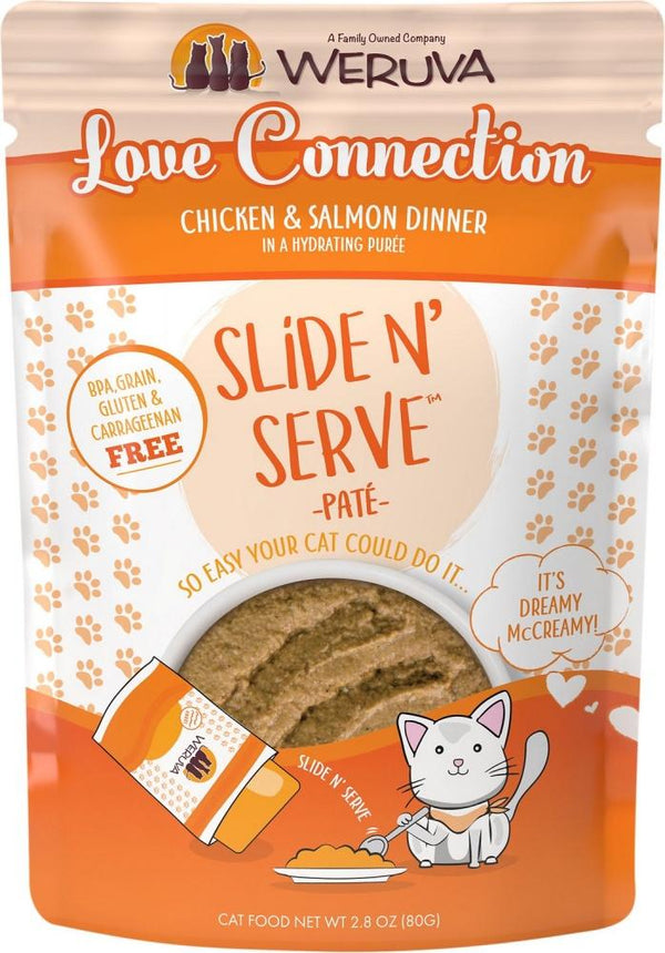 Weruva Slide N' Serve Grain Free Love Connection Chicken and Salmon Dinn