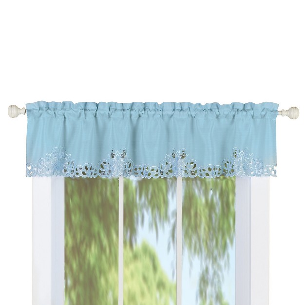 Collections Etc Scroll Embroidered Cutout Window Curtains Seasonal Window Accent For Any Room In Home