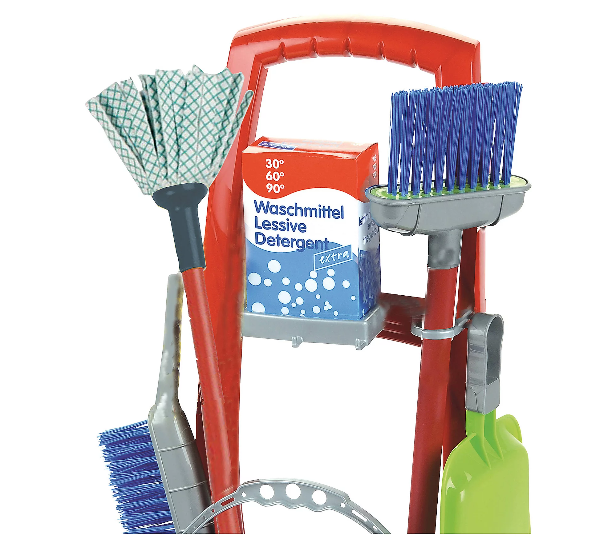 Theo Klein Cleaning Trolley Set - Kid's 8 PieceToy Set