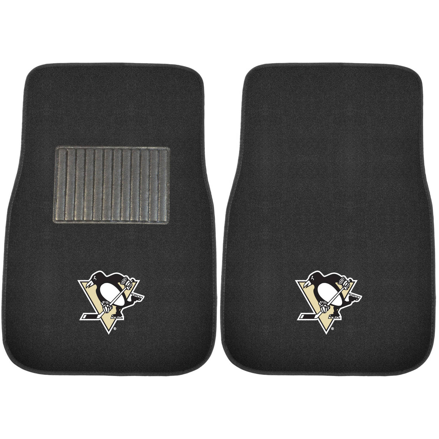 Pittsburgh Penguins NHL 2-pc Embroidered Car Mat Set