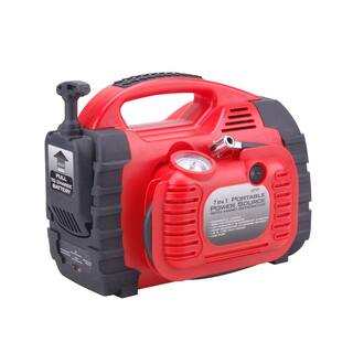 12-VoltUSB Power 7-in-1 Portable Power Station Jump Starter Air Compressor Manual Generator Battery Charger 91000