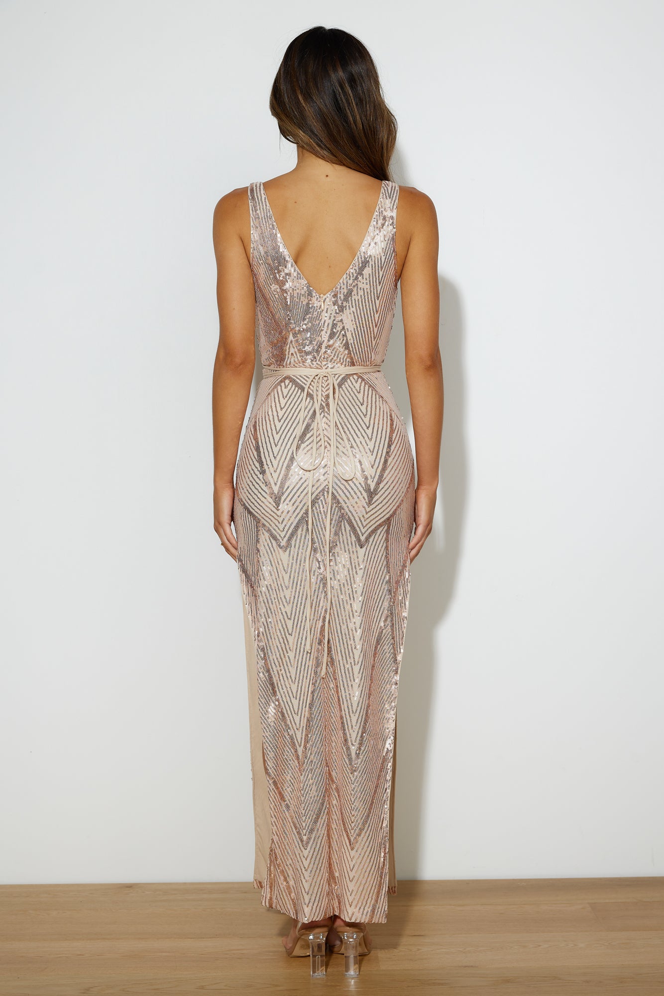 Glam Of All Maxi Dress Rose Gold