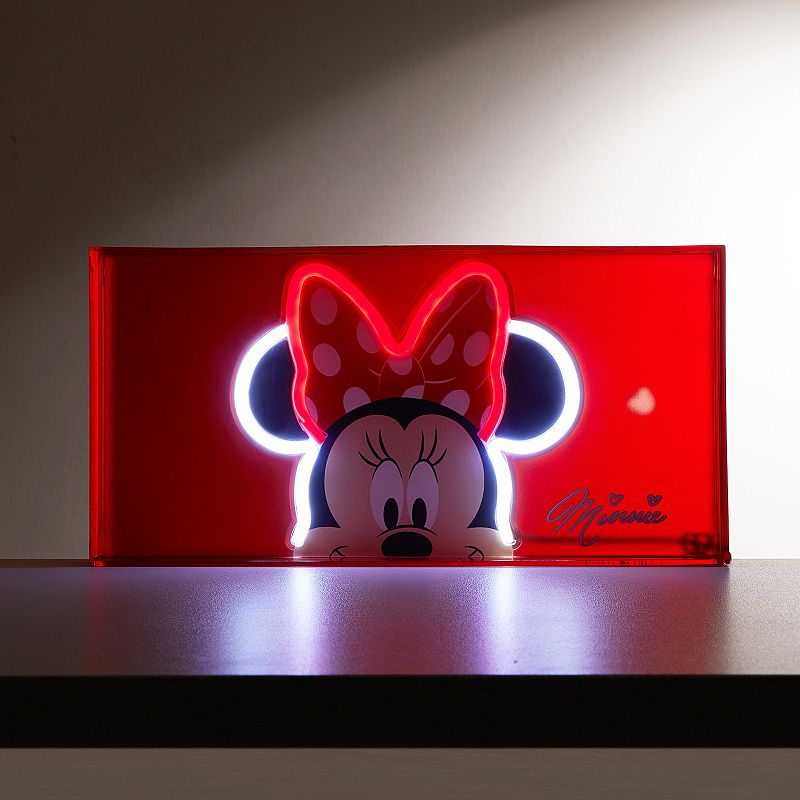 Disney's Minnie Mouse Neon LED Lamp Table Decor by Idea Nuova