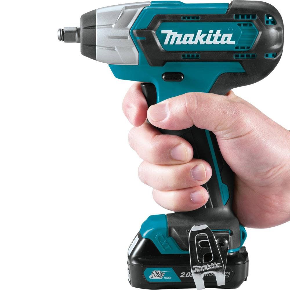 Makita 12V Max CXT Lithium-Ion Cordless 3/8 In. Impact Wrench Kit (2.0Ah) WT02R1 from Makita