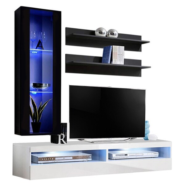 Fly H2 35TV Wall Mounted Floating Modern Entertainment Center