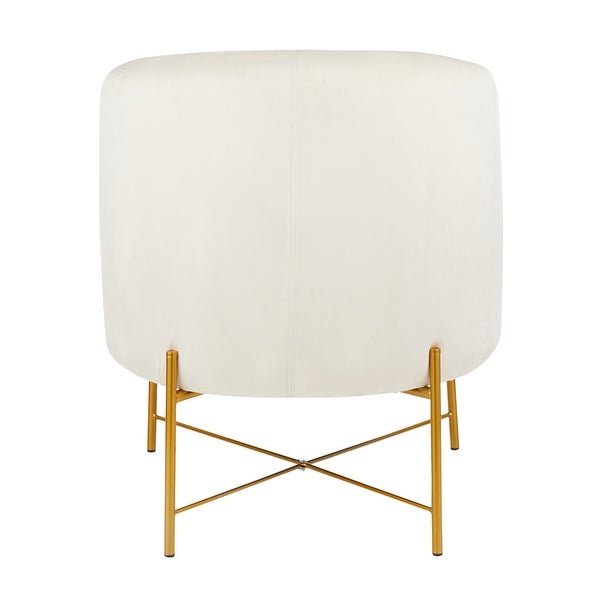 Chloe Upholstered Accent Chair with Metal Legs