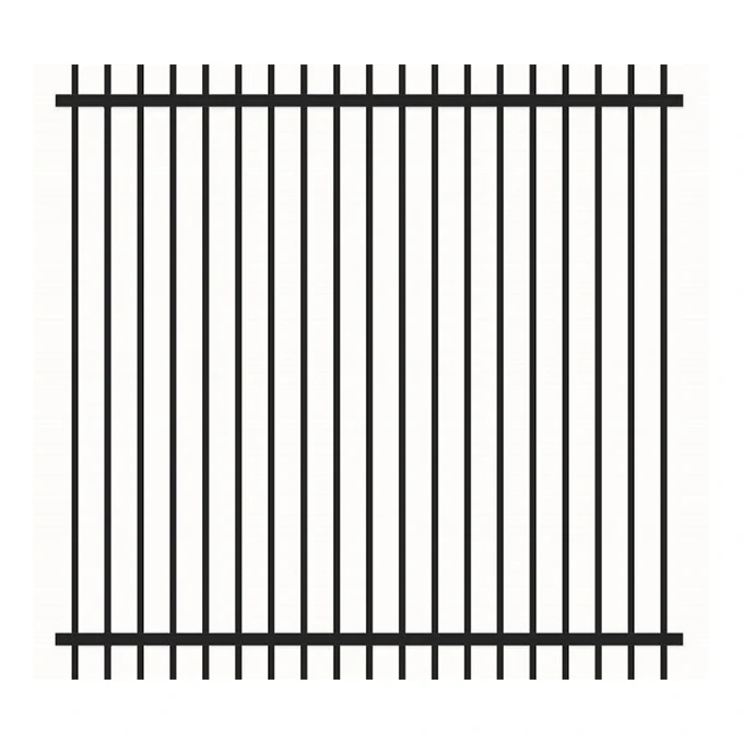 Factory supply steel metal fence 8foot long 6 foot hight steel tubular fence durable steel fence