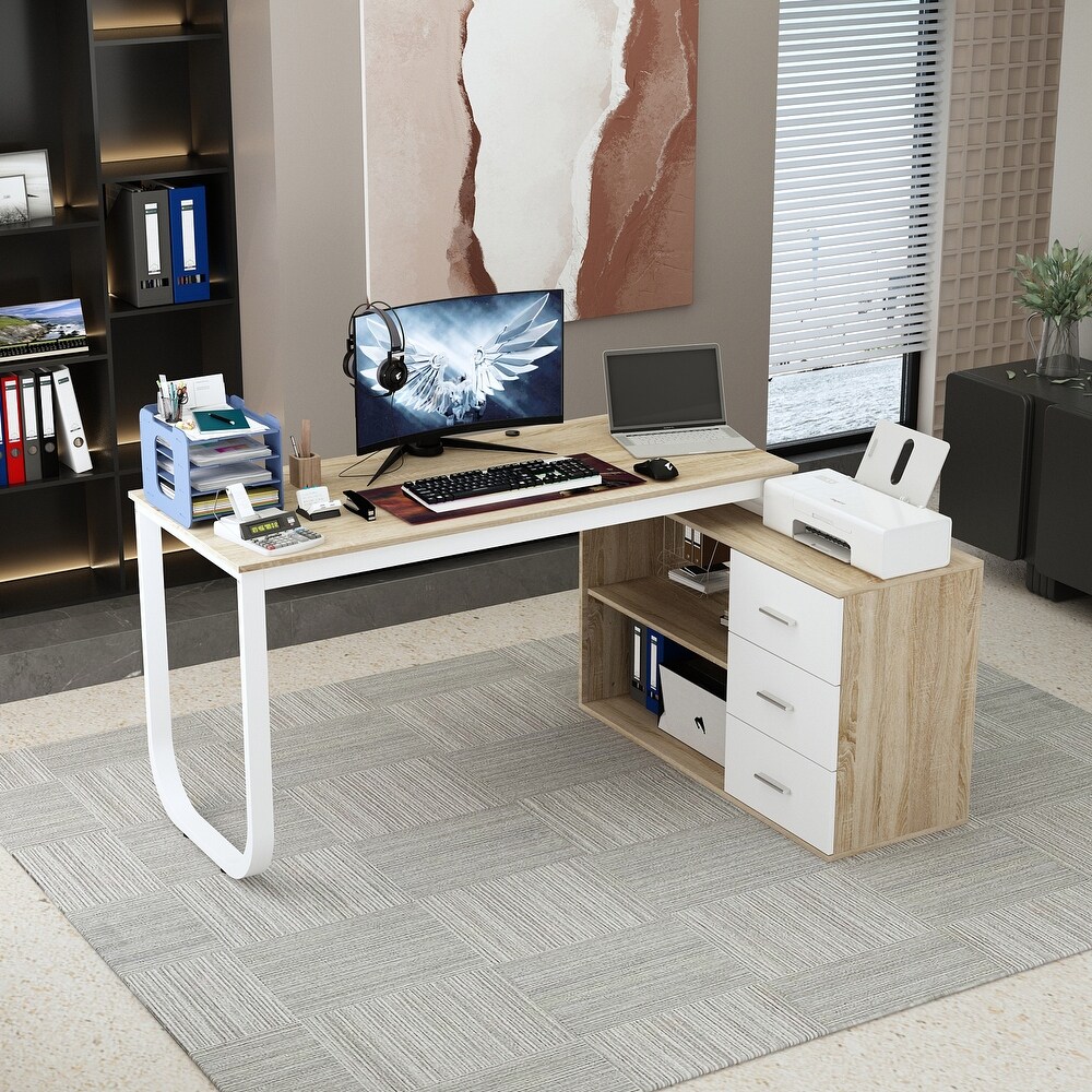 L Shaped Computer Desk  55.1\