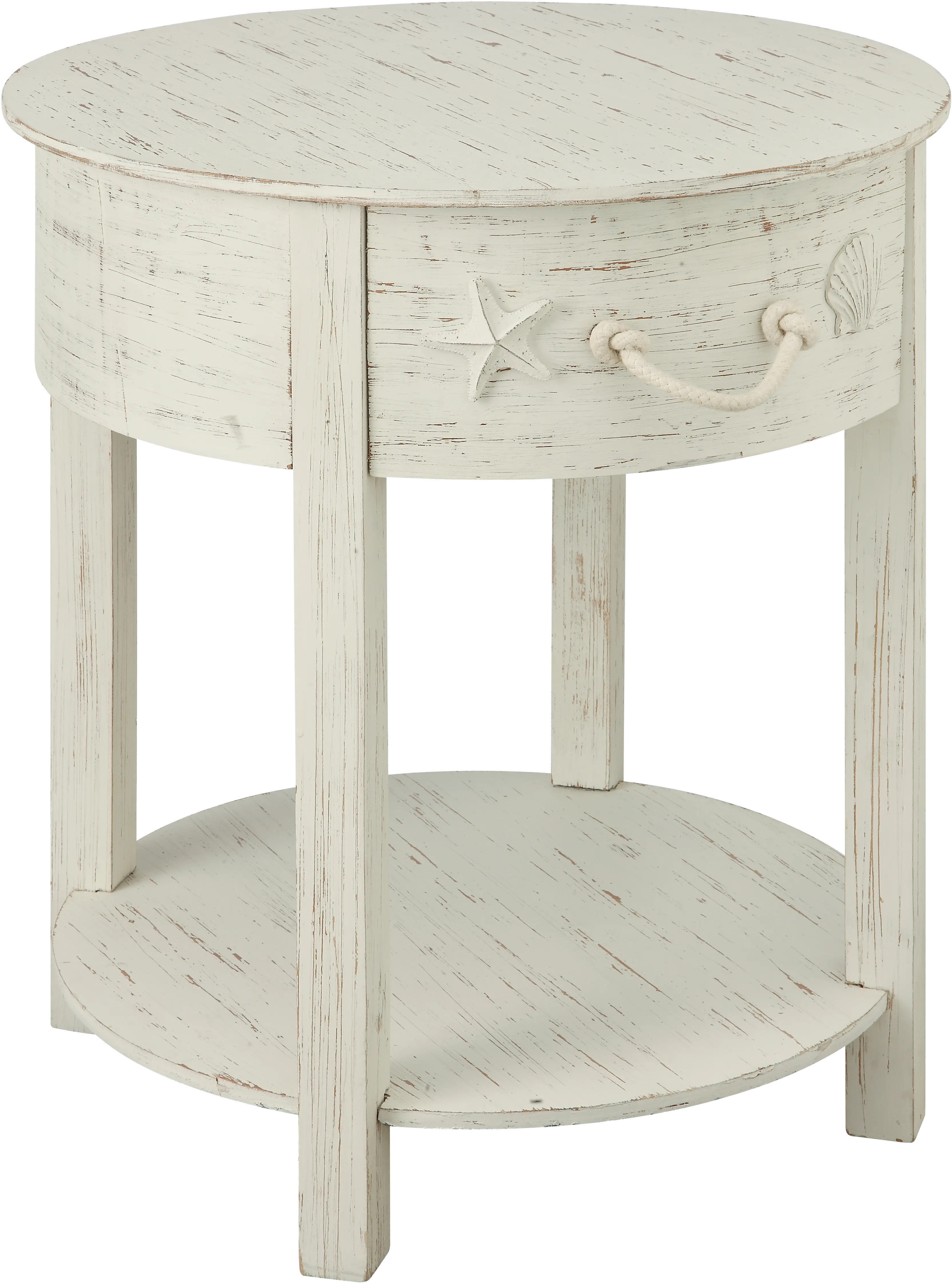 Sanibel White Accent Table