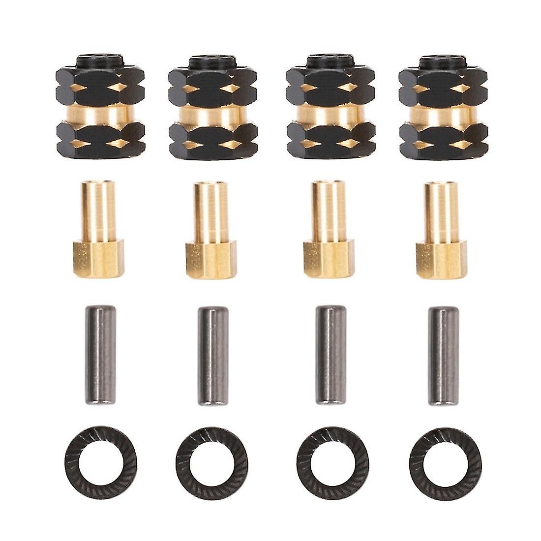 Brass Extended Wheel Hub Spacer Adapter Axle Counter Weight For Axial Scx24 Gladiator Jlu Deadbolt