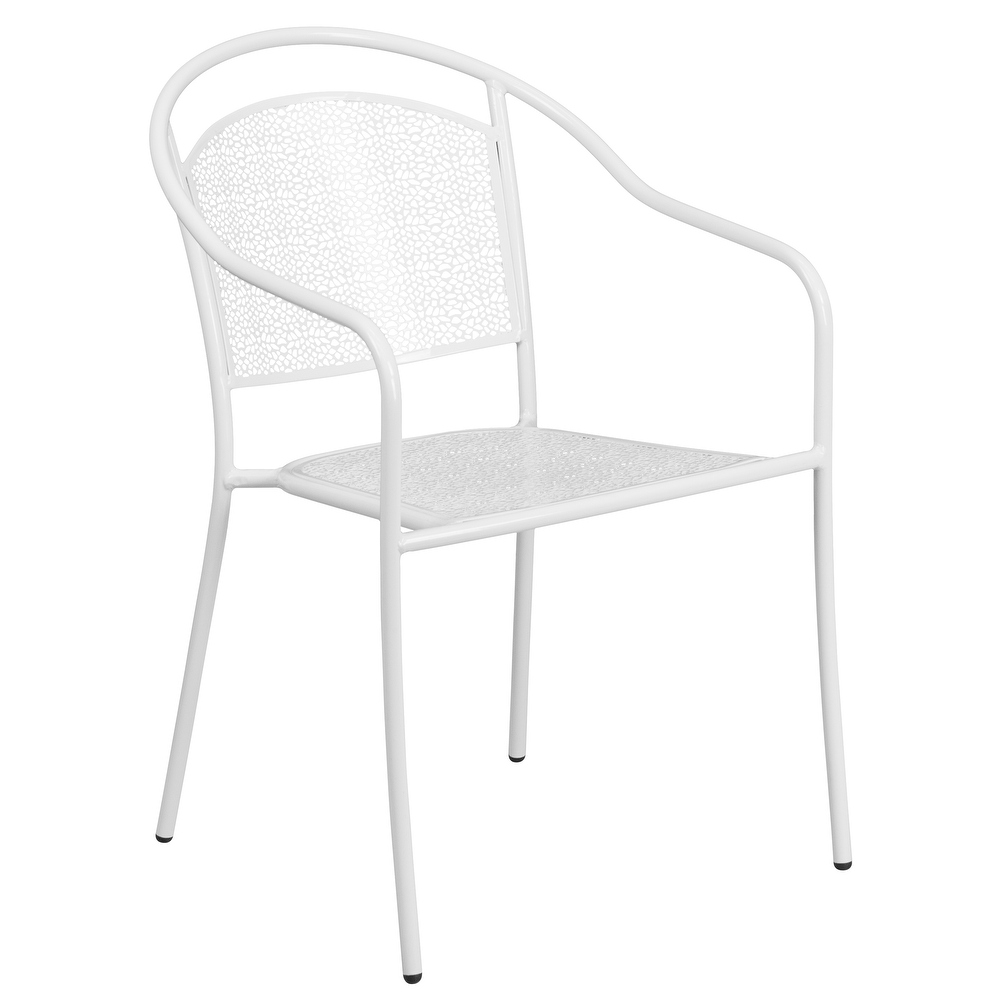 35.5 inch Square 5 piece Indoor/ Outdoor Steel Dining Set