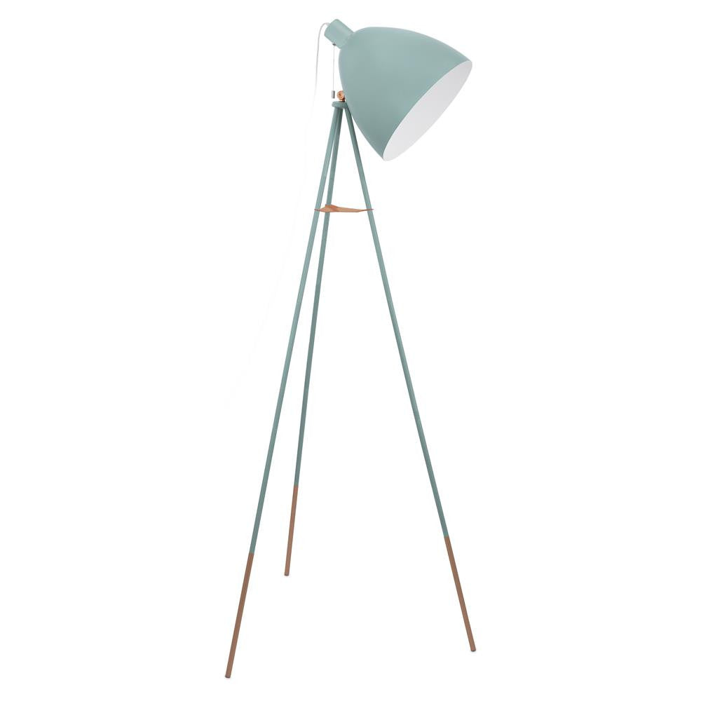 Eglo 49342 Vintage Mint Green Domed Shade Tripod Floor Lamp