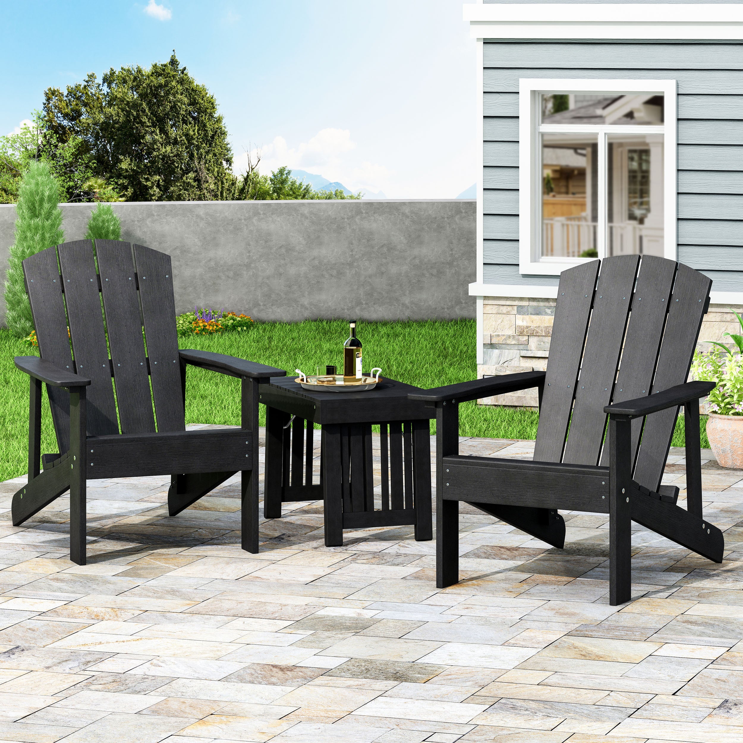 Anastasija Outdoor Adirondack Chairs (Set of 2)