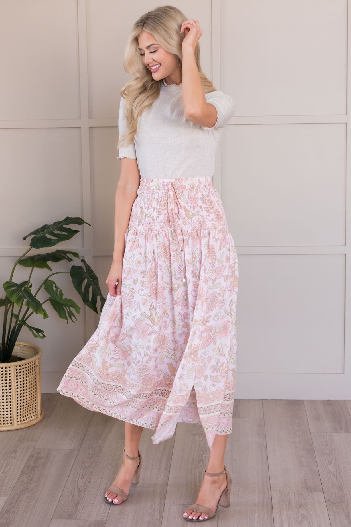 Twirl With Me Modest Bohemian Skirt