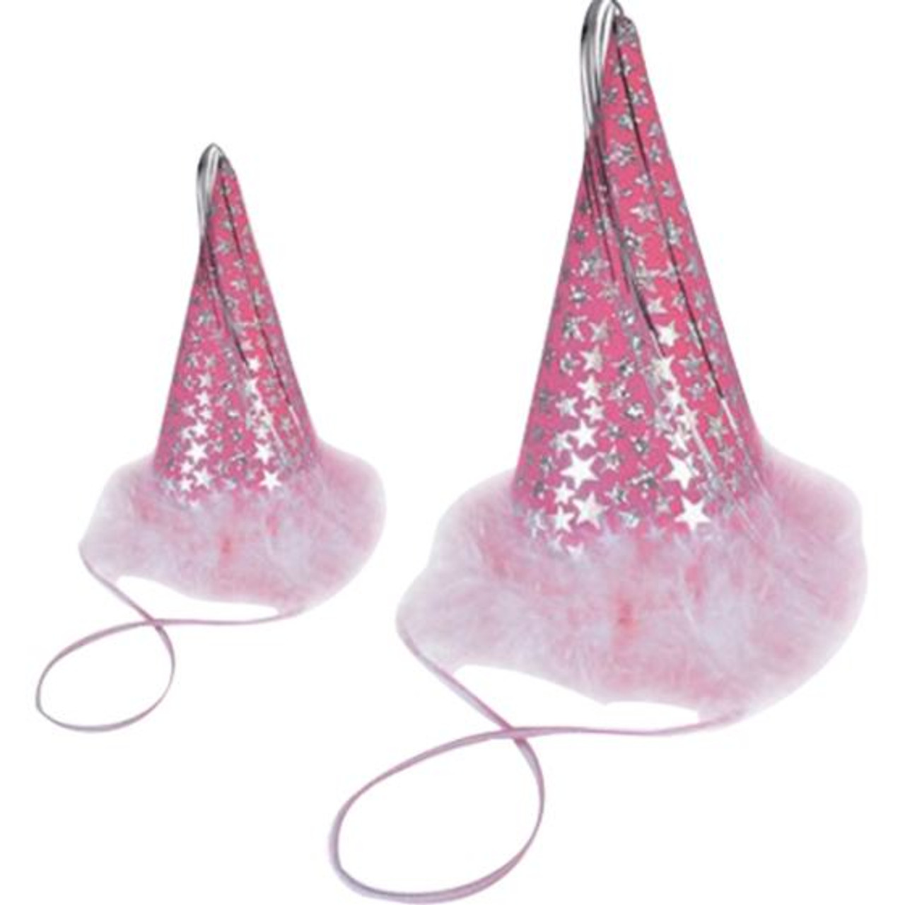 Charming Pet Pink Stars Party Hat