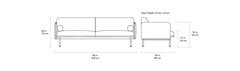 Foundry Sofa in Various Colors