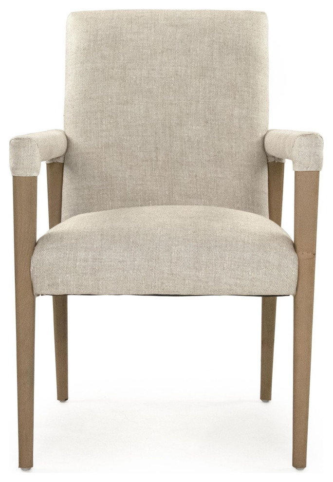 Jackson Arm Chair   Farmhouse   Armchairs And Accent Chairs   by Hudson Home Decor  Houzz