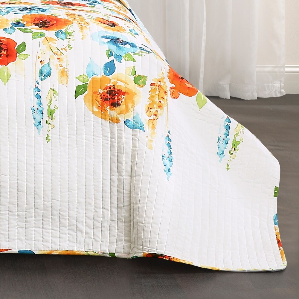 Lush Decor Percy Bloom 3 Piece Quilt Set