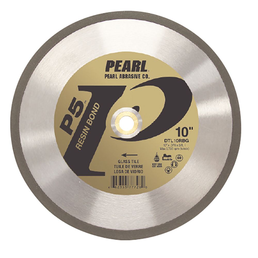 Pearl Abrasive P5 Resin Bond Glass Tile Blade - 10