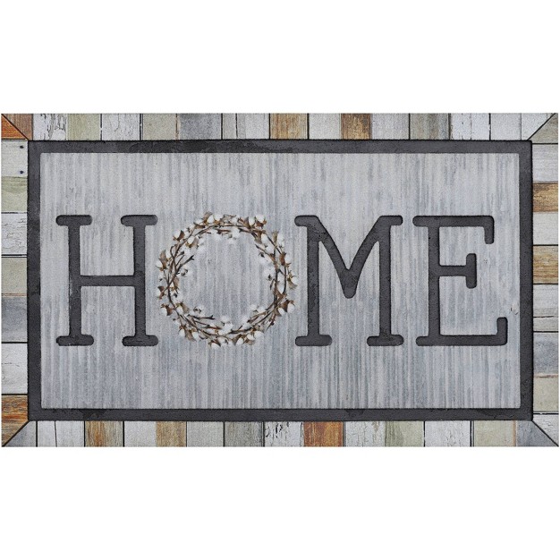 Doorscapes Mat Homestead Wreath Gray Mohawk