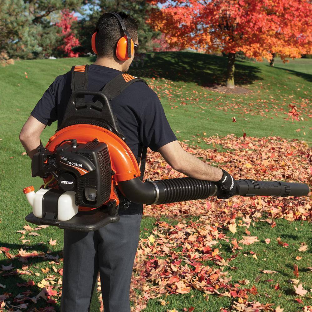 ECHO 233 MPH 651 CFM 63.3cc Gas 2-Stroke Backpack Leaf Blower PB-755SH