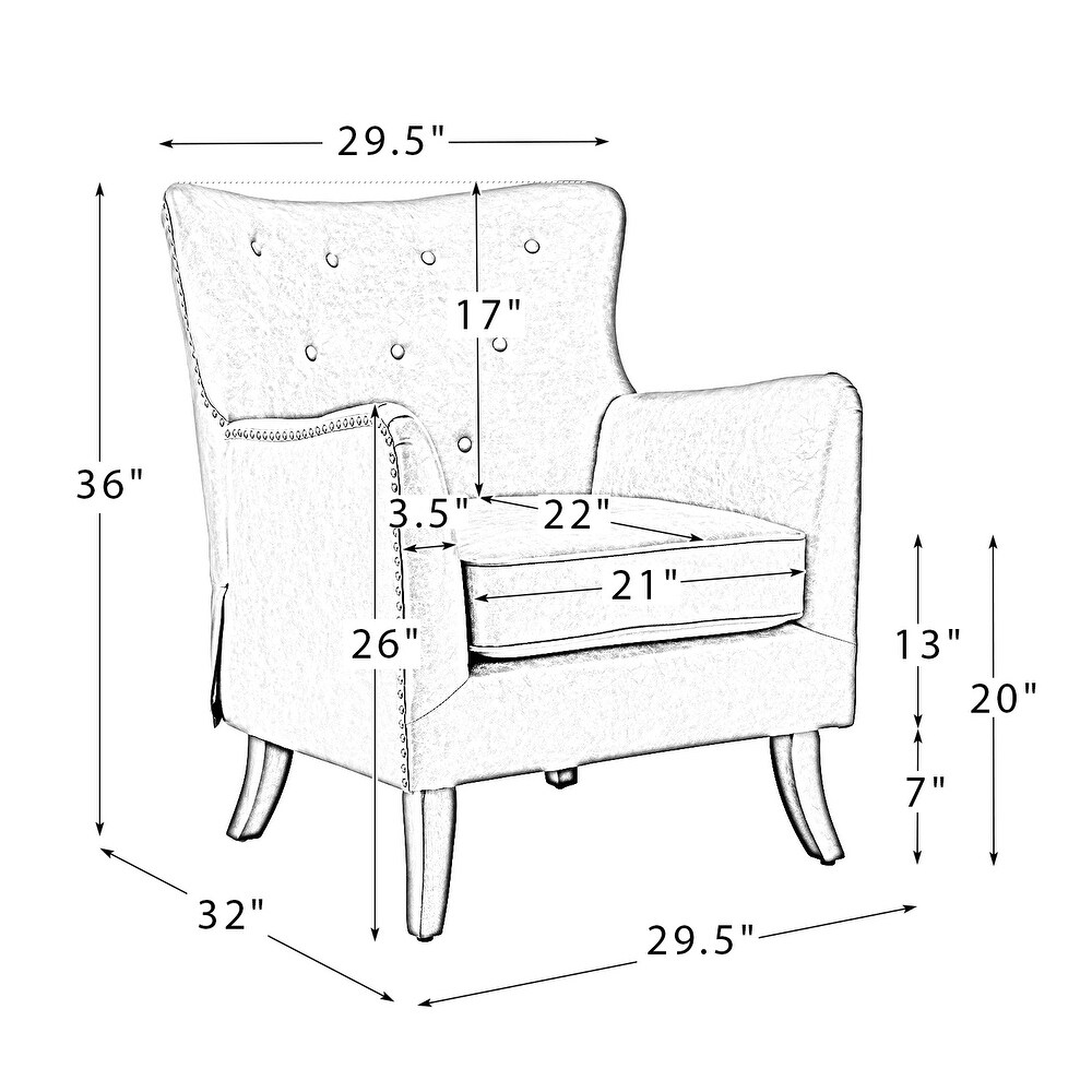 Floyd Comfy Mid century Leather Accent Chair For Living Room by HULALA HOME