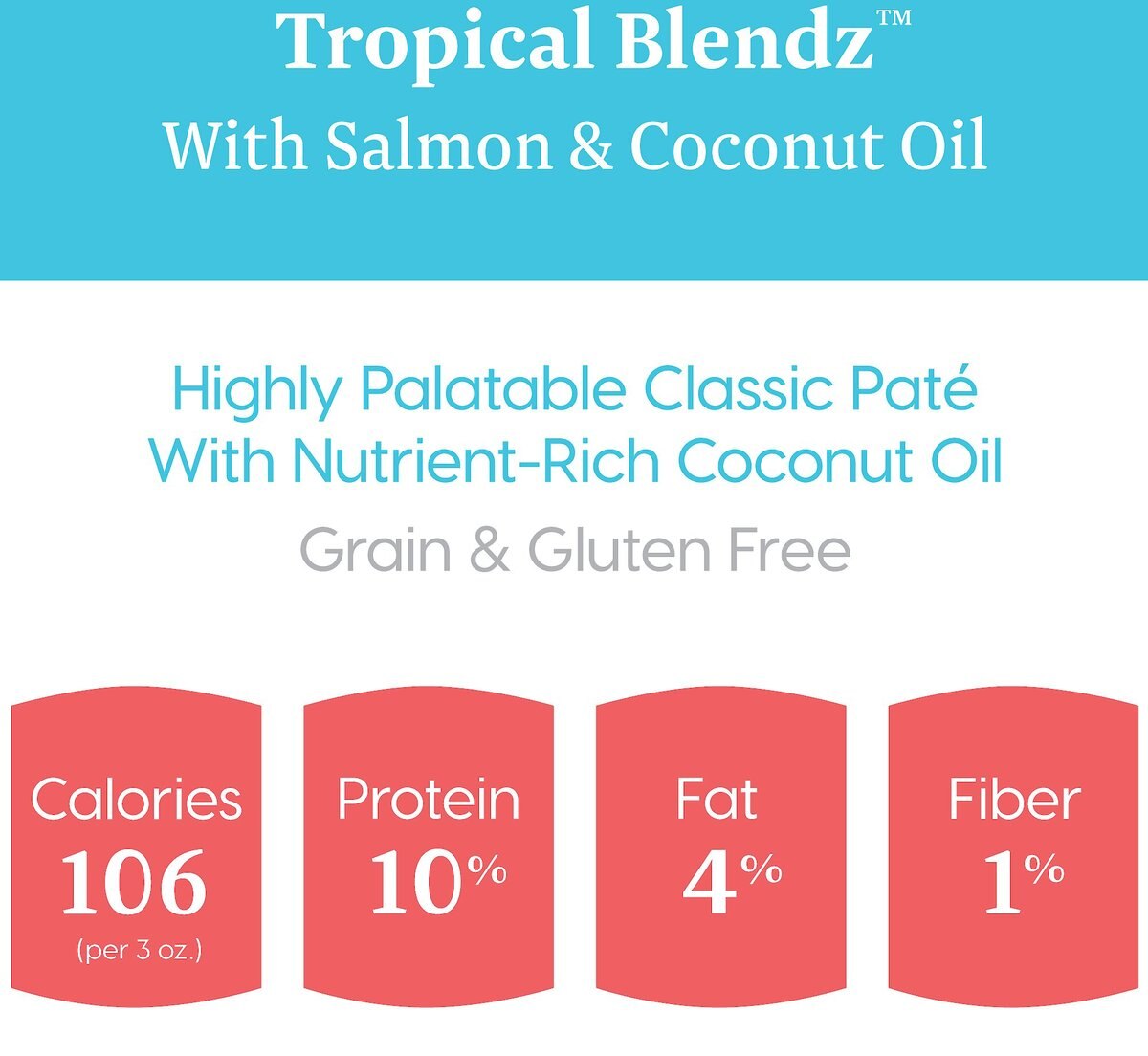 Solid Gold Tropical Blendz with Salmon and Coconut Oil Pate Grain-Free Canned Cat Food