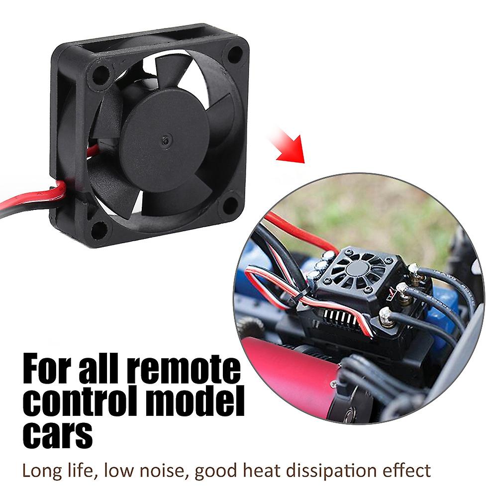 Rc Motor Engine Cooling Fan Black Dc Fan Car Parts(30 * 30mm)