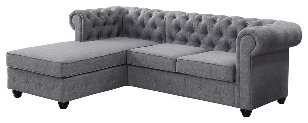 Gracia Sectional Sofa   Traditional   Sectional Sofas   by Mulhouse Furniture  Houzz