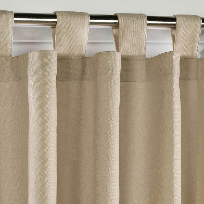 Myne Decor Weathermate Tab Top Curtain Panel Pair Window Dressing each 40 x 84 in Khaki