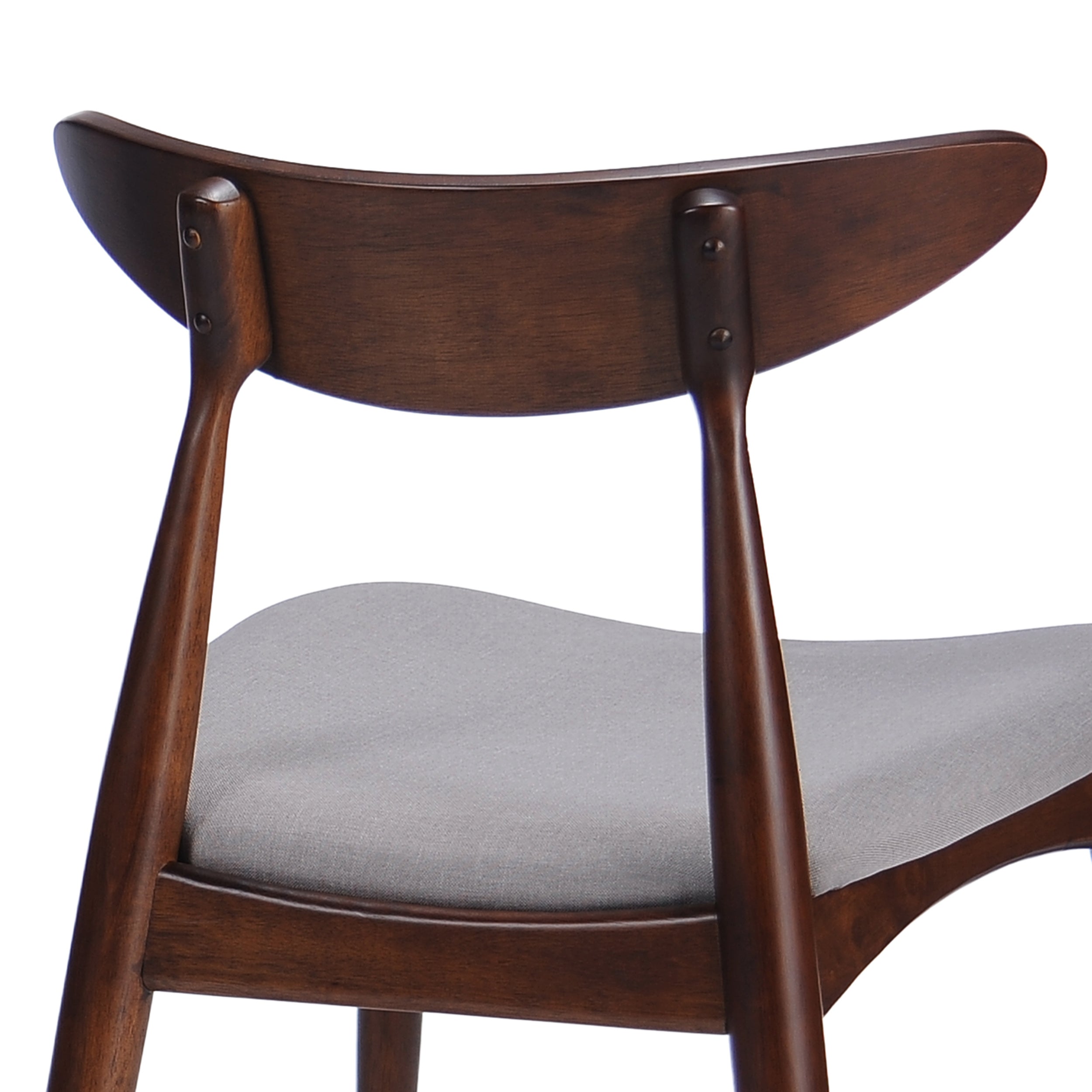 Issaic Mid-Century Modern Design Wood Dining Chairs (Set of 2)